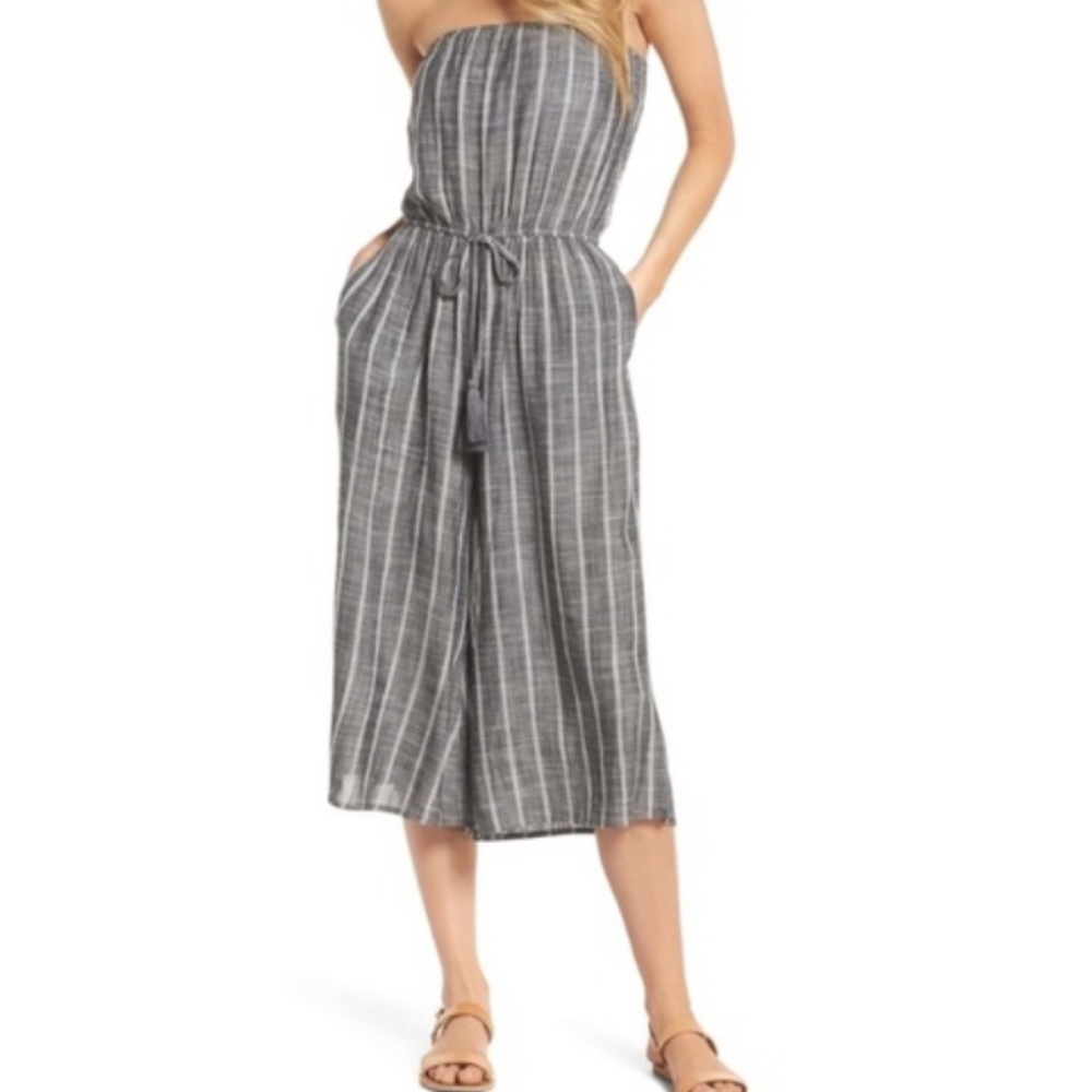 NWOT ELAN Strapless Cover-Up Culotte Jumpsuit